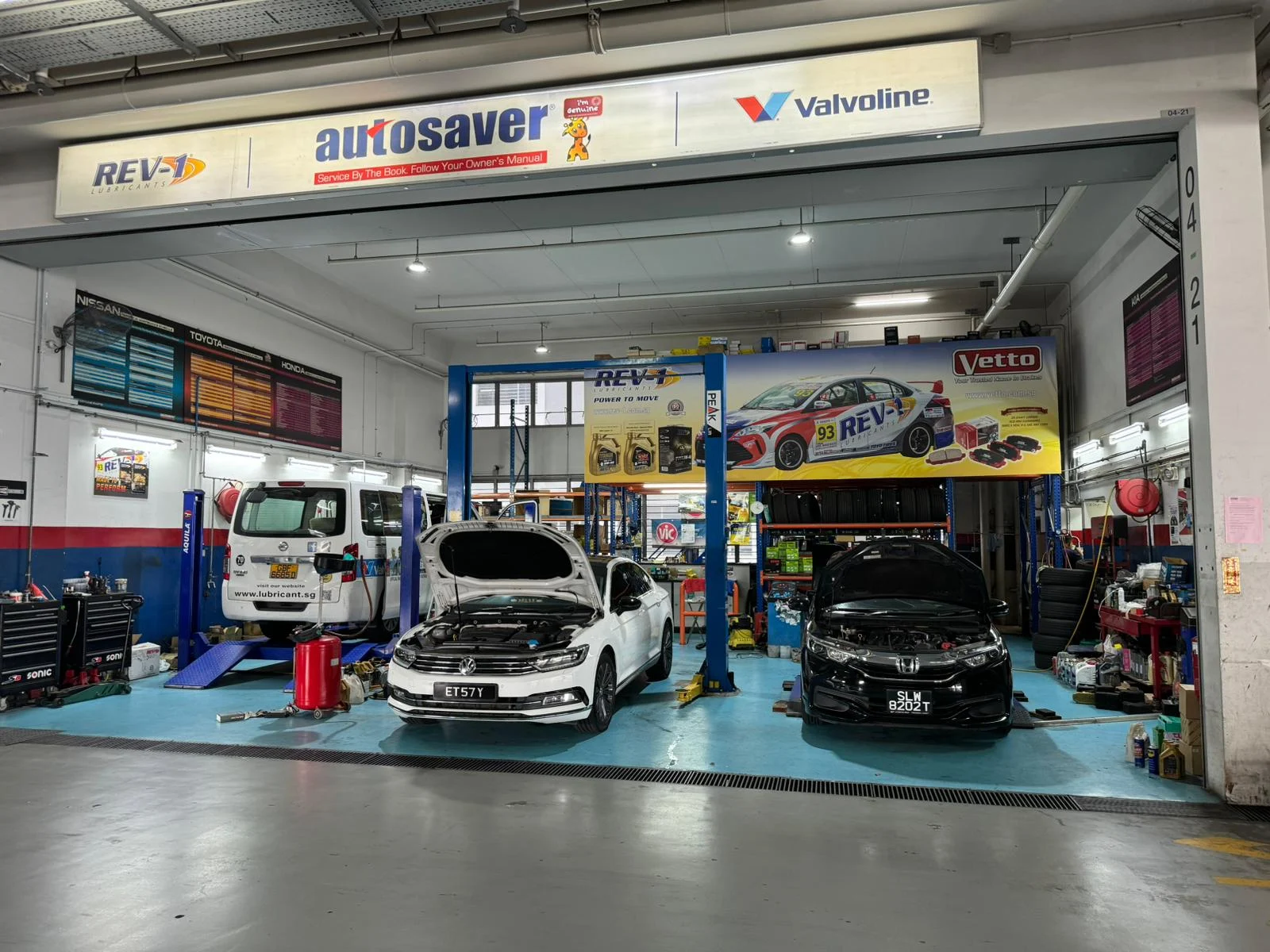 Autosaver workshop entrance at Sin Ming Auto City